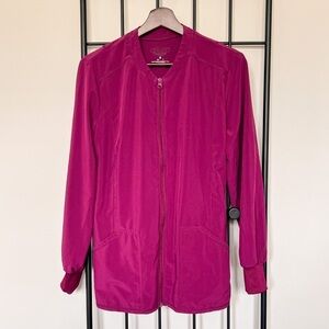 Allura by Cherokee Zip Up Scrub Jacket Sz S